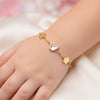 Butterfly & Flower Shape Gold Bracelet