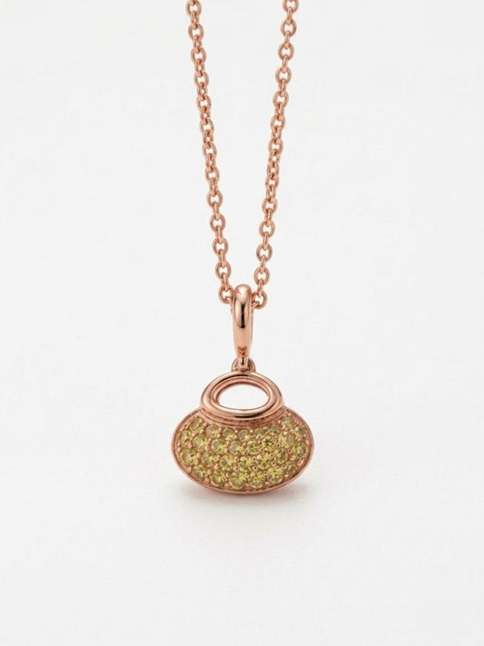 Bag Shape Gold Necklace