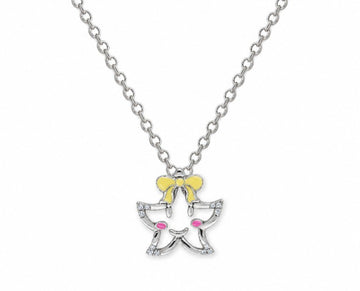 Star Shape Gold & Diamond Necklace