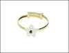 Floral Gold & Ruby Ring