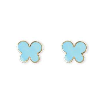 Blue Butterfly Earrings - Baby FitaihiBlue Butterfly Earrings