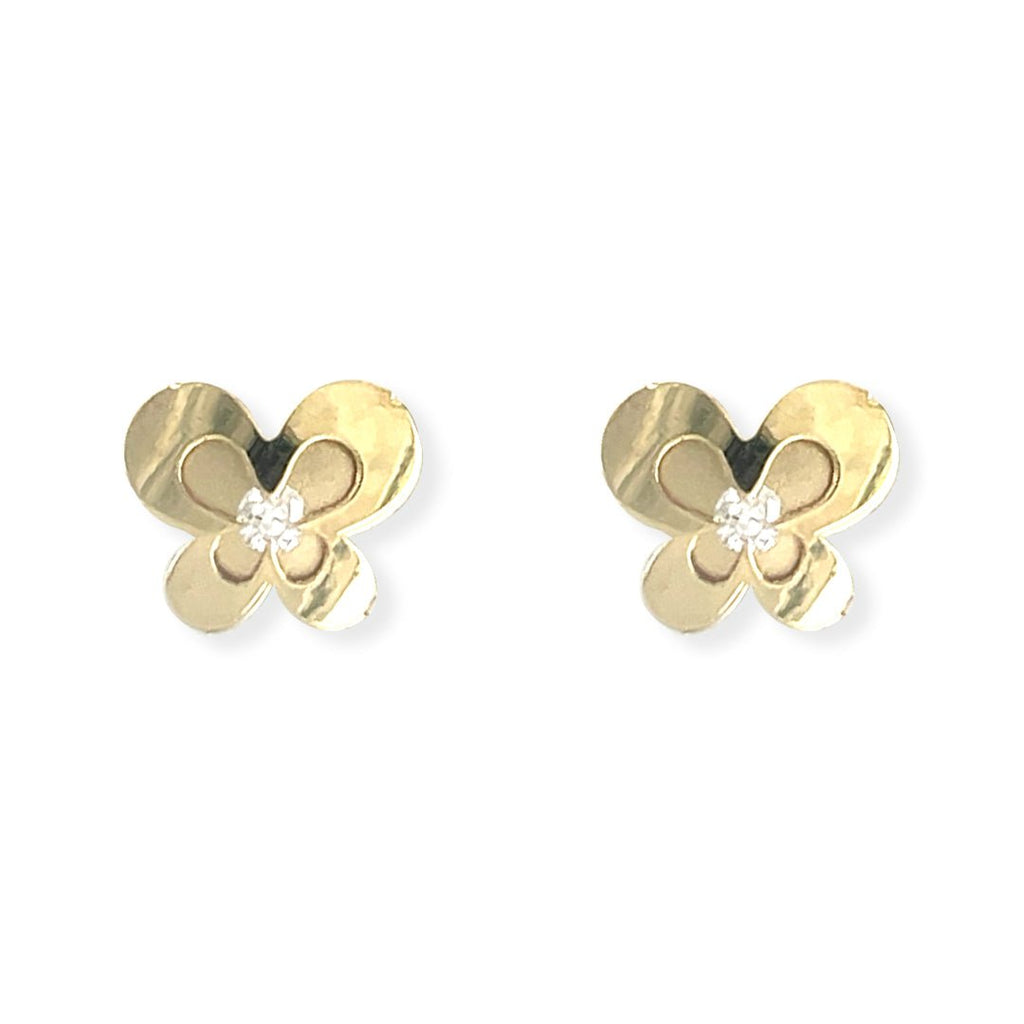 Butterfly Shape Gold Earrings - Baby FitaihiButterfly Shape Gold Earrings