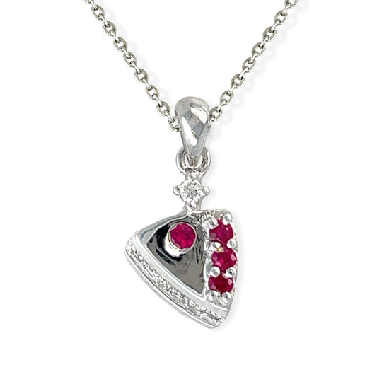 Cherry Cake Necklace - Baby FitaihiCherry Cake Necklace