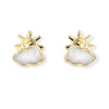 Cloud Shape Gold Earrings - Baby FitaihiCloud Shape Gold Earrings