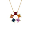 Colorful Flower Shape Gold Necklace - Baby FitaihiColorful Flower Shape Gold Necklace