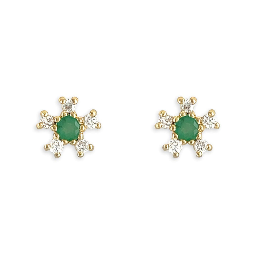 Diamond And Emerald Earring - Baby FitaihiDiamond And Emerald Earring