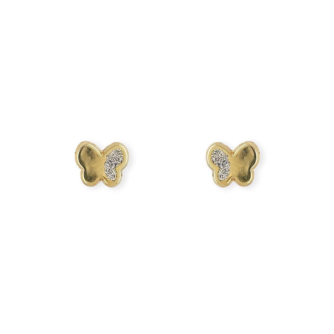 Diamond Butterfly Earrings - Baby FitaihiDiamond Butterfly Earrings