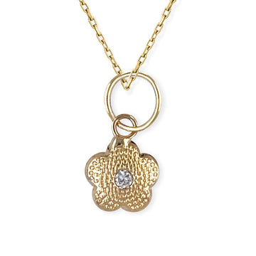 Diamond Flower Necklace - Baby FitaihiDiamond Flower Necklace