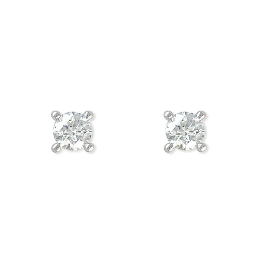 Diamond Solitaire Earrings - Baby FitaihiDiamond Solitaire Earrings