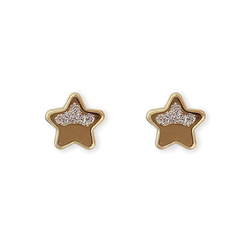 Diamond Star Earrings - Baby FitaihiDiamond Star Earrings