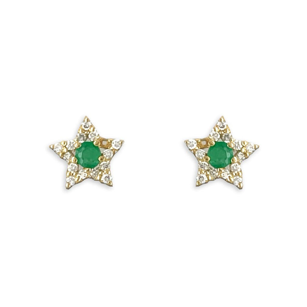 Emerald Star Earrings - Baby FitaihiEmerald Star Earrings