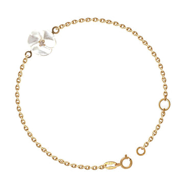 Floral Gold and Diamond Bracelet - Baby FitaihiFloral Gold and Diamond Bracelet