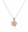 Floral Gold & Diamond Necklace - Baby FitaihiFloral Gold & Diamond Necklace