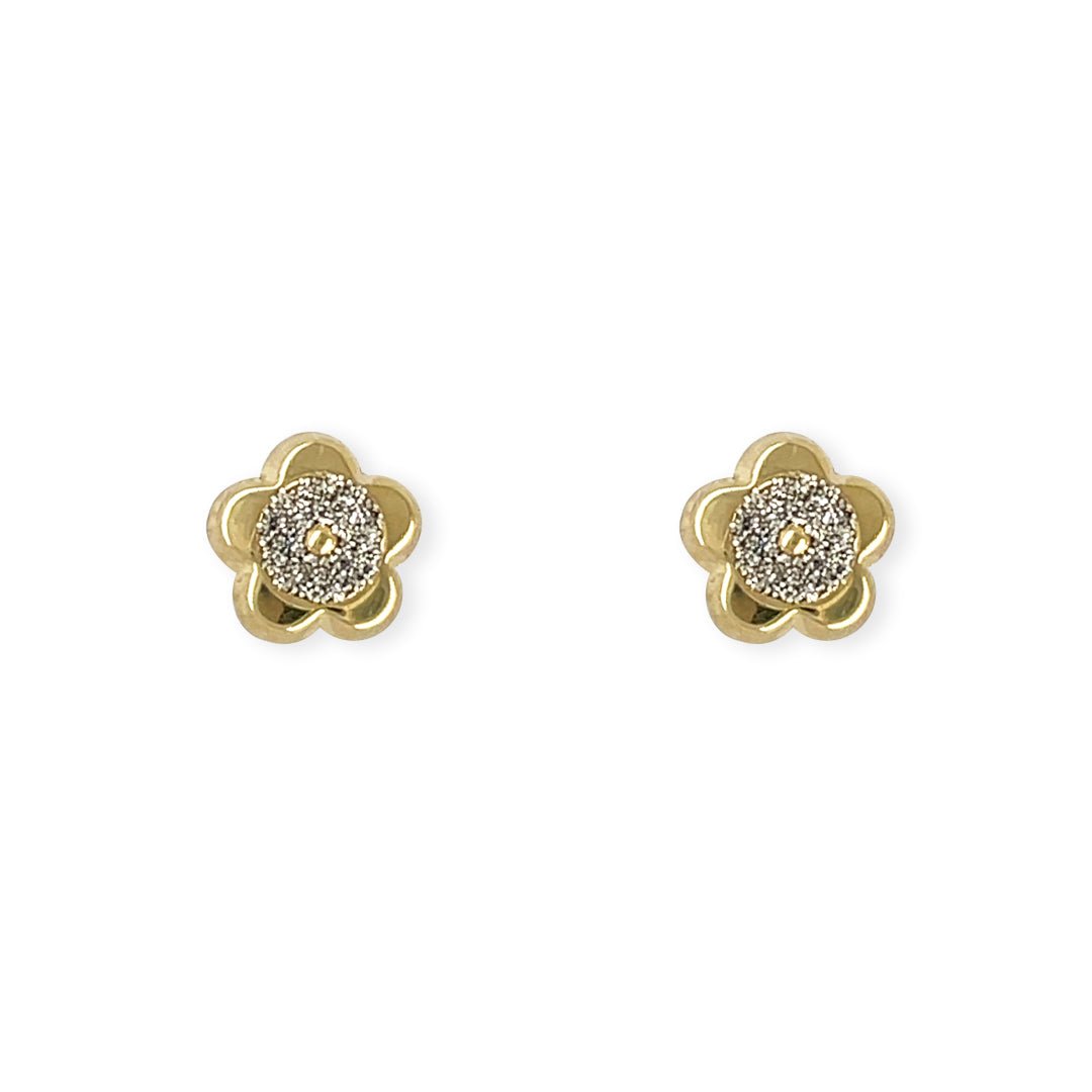 Flower Diamond Earrings - Baby FitaihiFlower Diamond Earrings