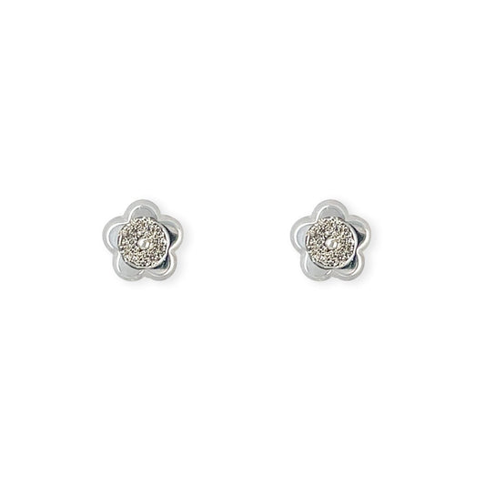 Flower Diamond Earrings - Baby FitaihiFlower Diamond Earrings