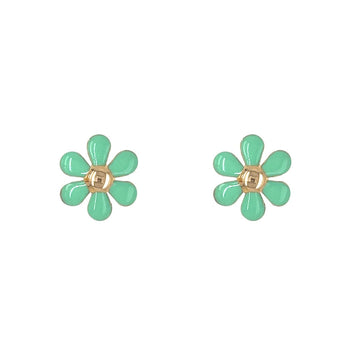 Flower Enamel Earrings - Baby FitaihiFlower Enamel Earrings