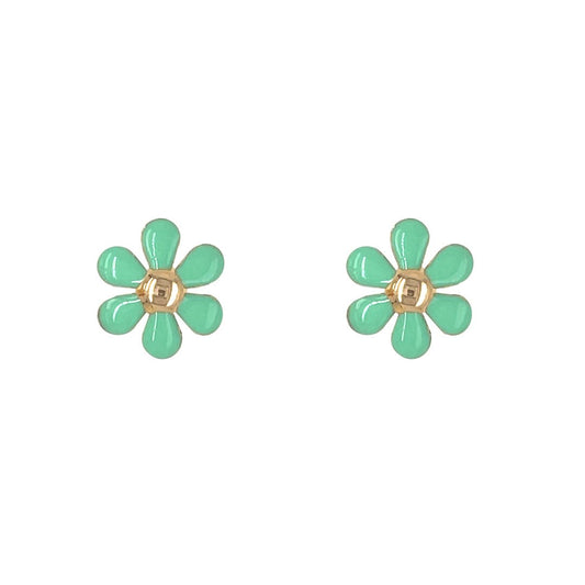 Flower Enamel Earrings - Baby FitaihiFlower Enamel Earrings