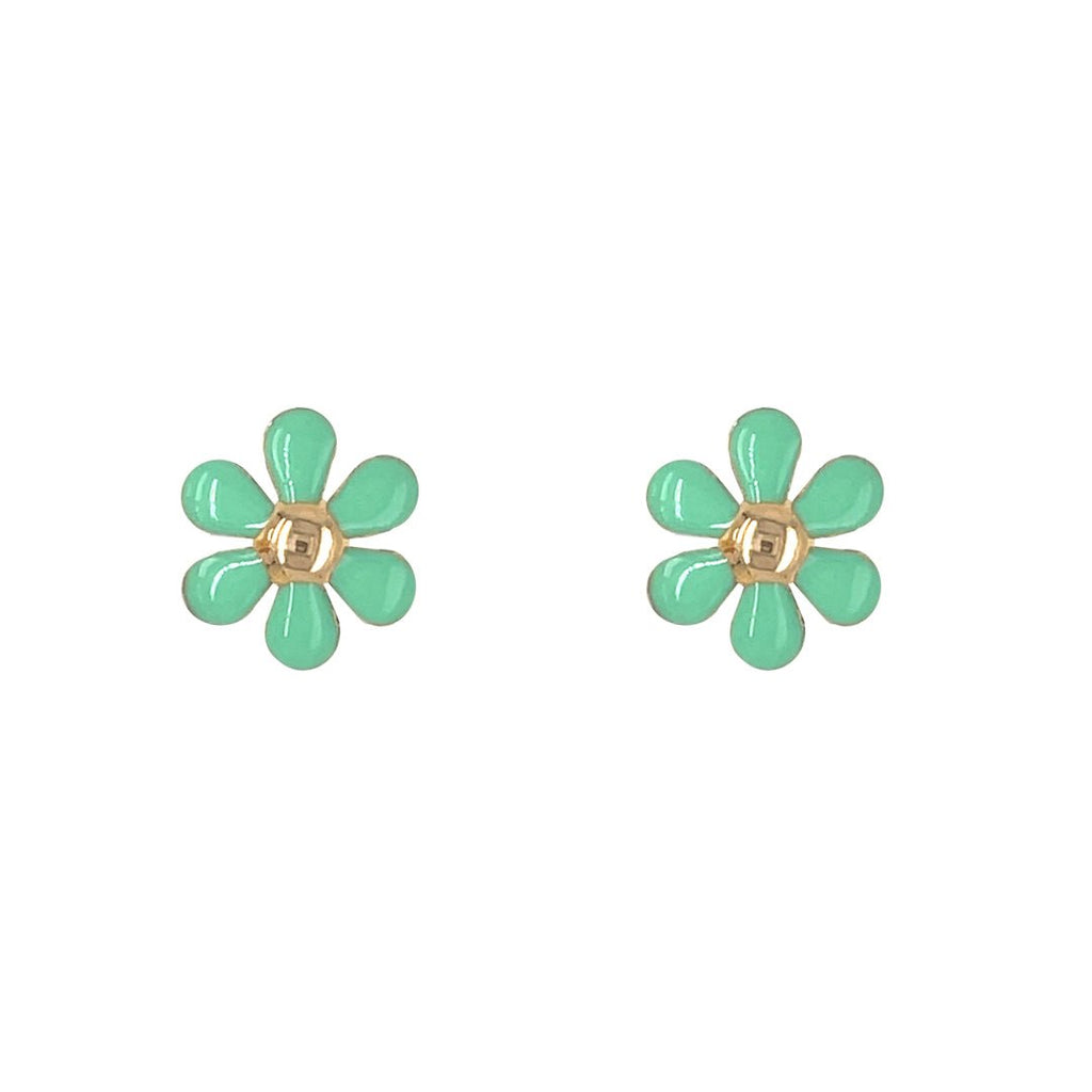 Flower Enamel Earrings - Baby FitaihiFlower Enamel Earrings