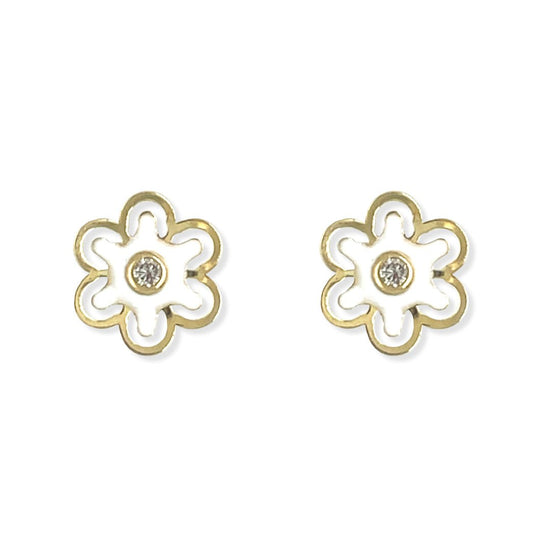 Flower Enamel Earrings - Baby FitaihiFlower Enamel Earrings