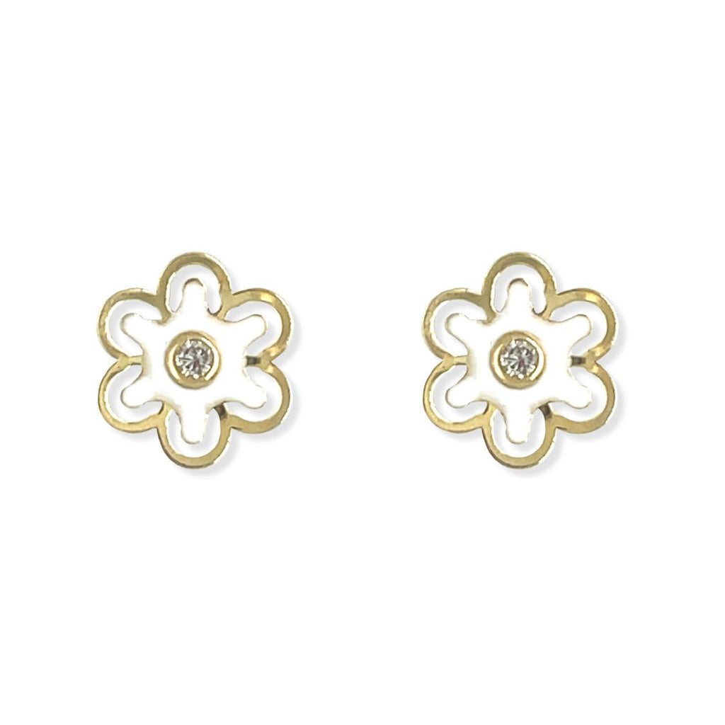Flower Enamel Earrings - Baby FitaihiFlower Enamel Earrings