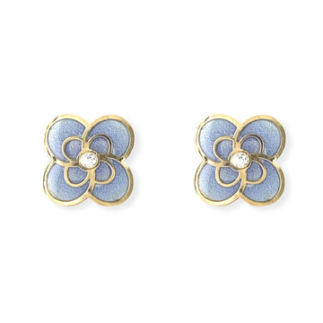 Flower shape Gold an Dimond Earrings - Baby FitaihiFlower shape Gold an Dimond Earrings