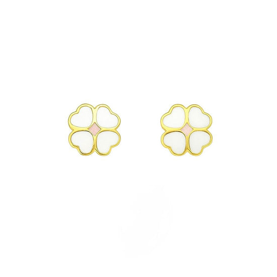 Flower shape Gold Earrings - Baby FitaihiFlower shape Gold Earrings