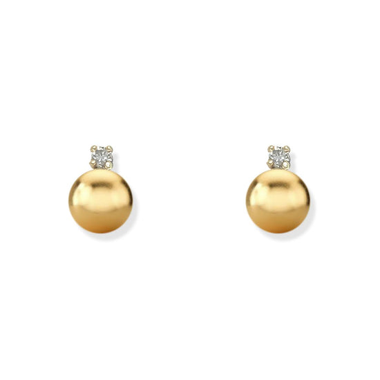 Gold an Diamond Earring - Baby FitaihiGold an Diamond Earring