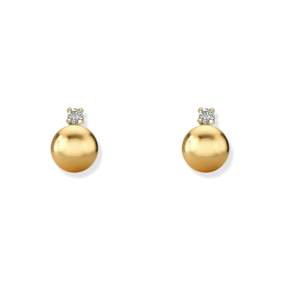 Gold an Diamond Earring - Baby FitaihiGold an Diamond Earring