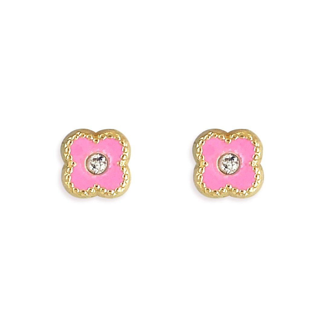 Gold and Diamond Earrings - Baby FitaihiGold and Diamond Earrings