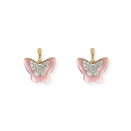 Gold Butterfly Earrings - Baby FitaihiGold Butterfly Earrings