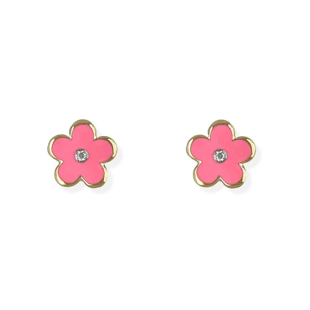 Gold Flower Earrings - Baby FitaihiGold Flower Earrings