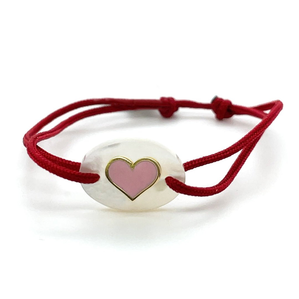 Gold Heart Bracelet - Baby FitaihiGold Heart Bracelet