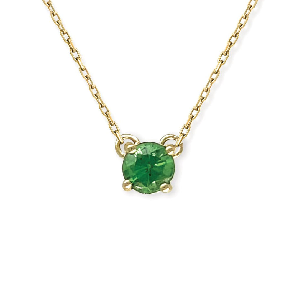 Green Sapphire Necklace - Baby FitaihiGreen Sapphire Necklace