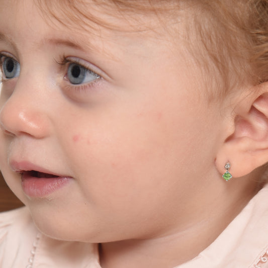 Green Sapphire Earrings