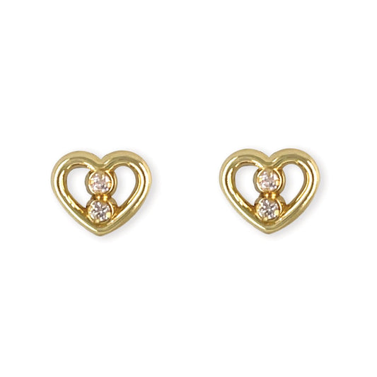 Heart Diamond Earring - Baby FitaihiHeart Diamond Earring