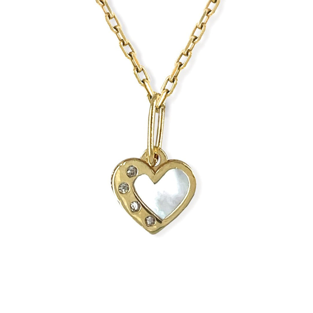 Heart Diamond Necklace - Baby FitaihiHeart Diamond Necklace