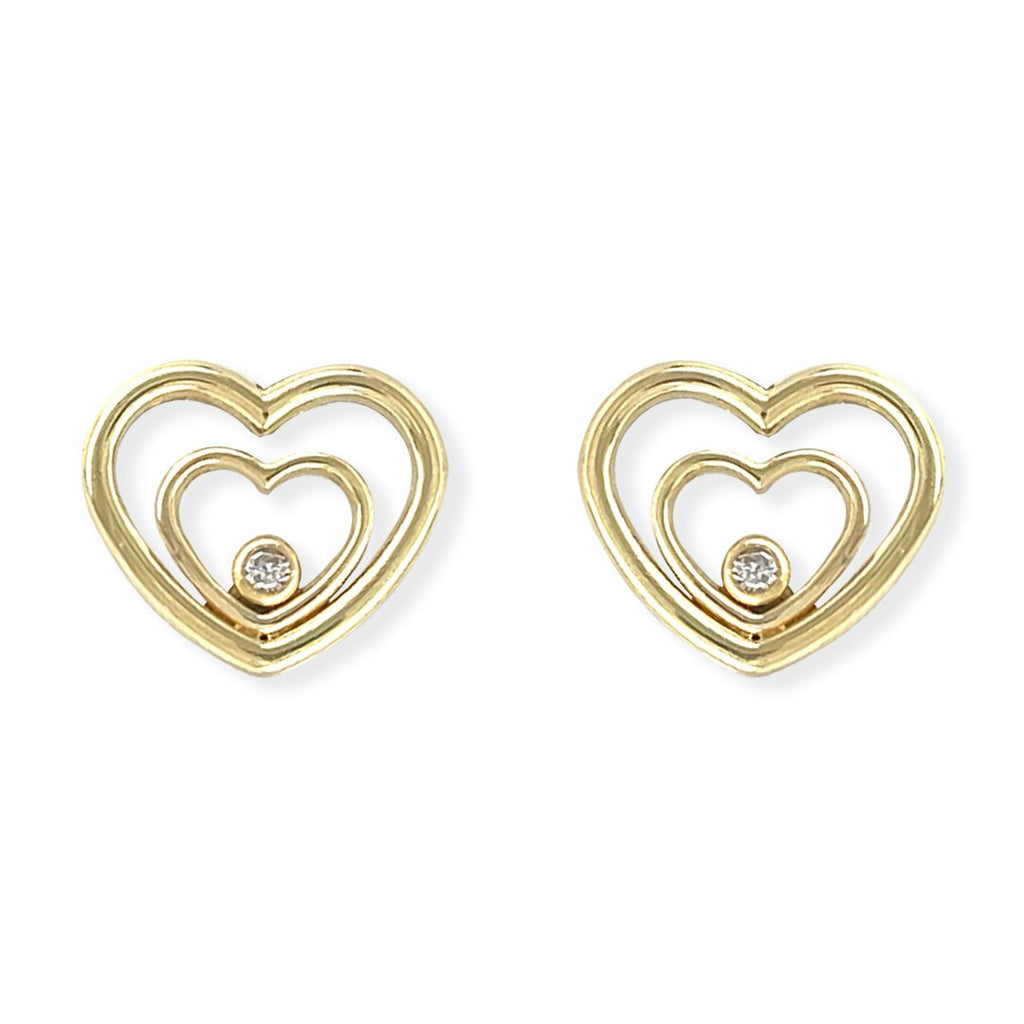 Heart Shape Gold and Diamond Jewelry Set - Baby FitaihiHeart Shape Gold and Diamond Jewelry Set