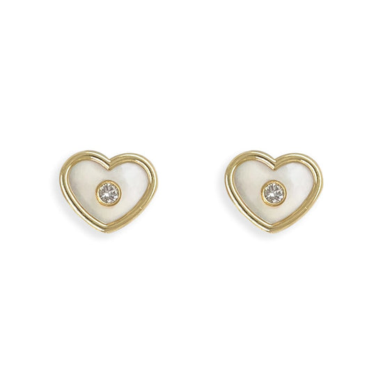 Heart Shape Gold and Diamond Set - Baby FitaihiHeart Shape Gold and Diamond Set