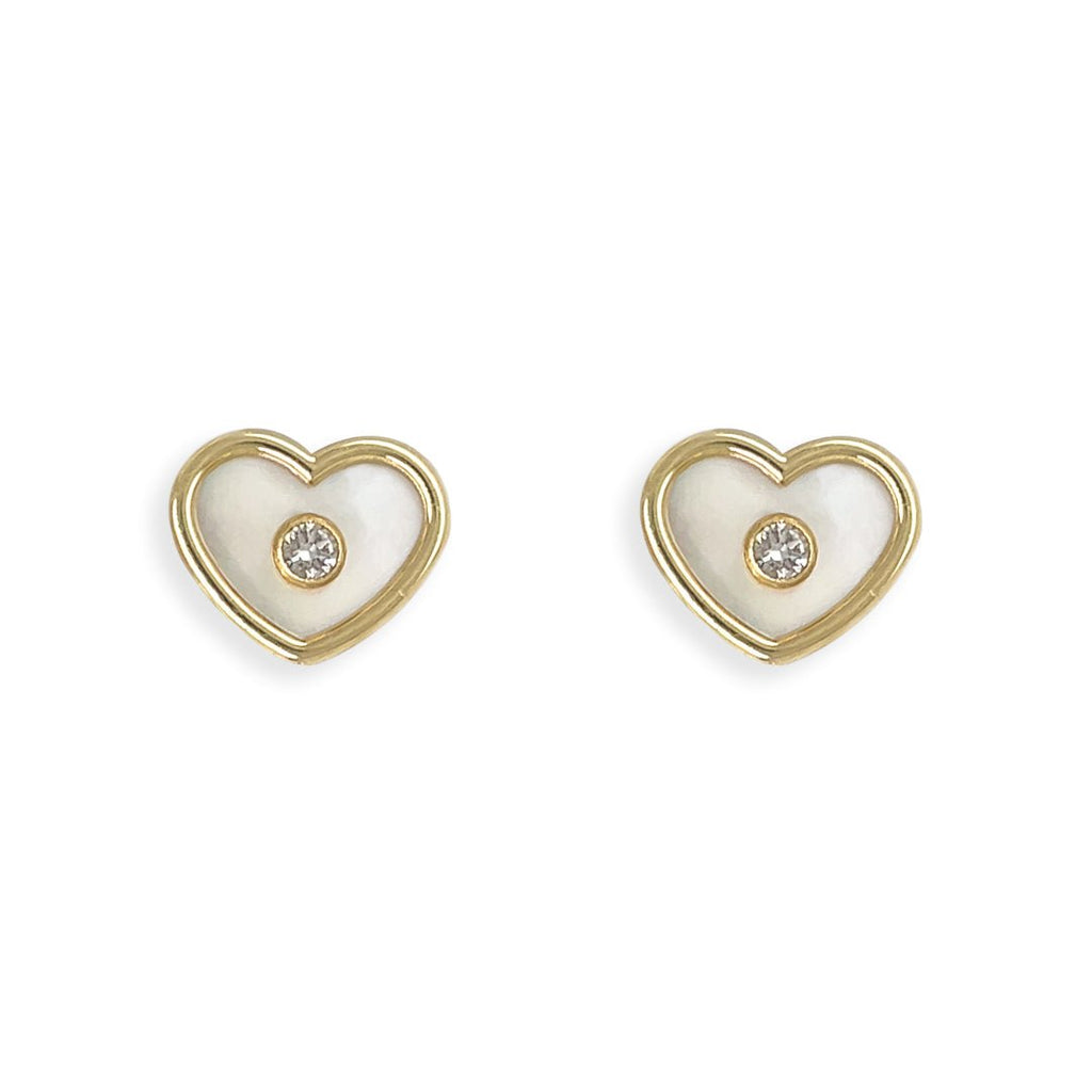 Heart Shape Gold and Diamond Set - Baby FitaihiHeart Shape Gold and Diamond Set