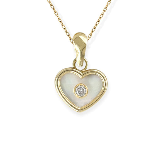 Heart Shape Gold and Diamond Set - Baby FitaihiHeart Shape Gold and Diamond Set