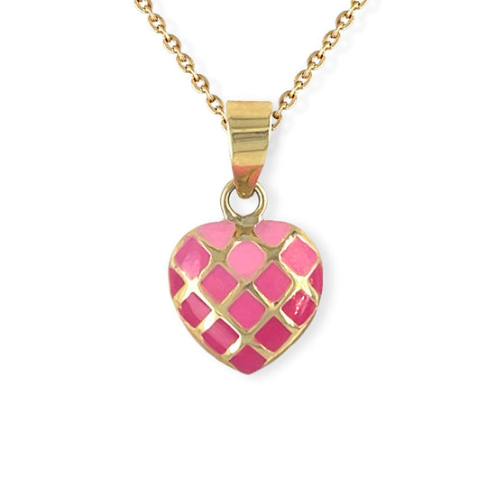 Heart Shape Gold Necklace - Baby FitaihiHeart Shape Gold Necklace