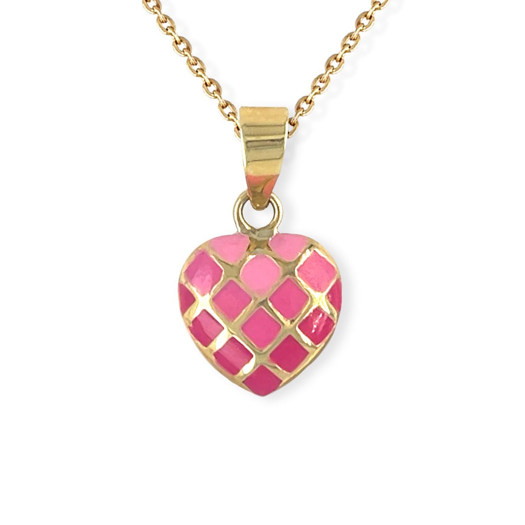 Heart Shape Gold Necklace - Baby FitaihiHeart Shape Gold Necklace