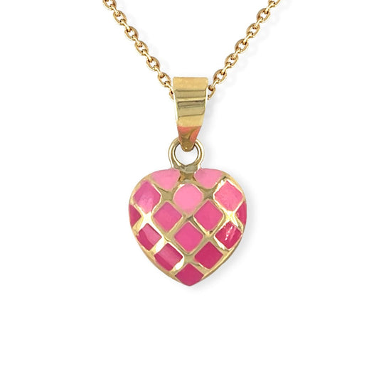 Heart Shape Gold Necklace - Baby FitaihiHeart Shape Gold Necklace