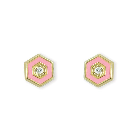 Hexagon Earrings - Baby FitaihiHexagon Earrings