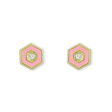 Hexagon Earrings - Baby FitaihiHexagon Earrings