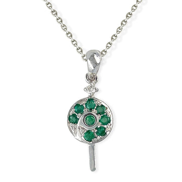 Lollypop Shape Gold & Diamond Necklace - Baby FitaihiLollypop Shape Gold & Diamond Necklace