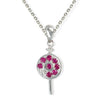 Lollypop Shape Gold & Diamond Necklace - Baby FitaihiLollypop Shape Gold & Diamond Necklace