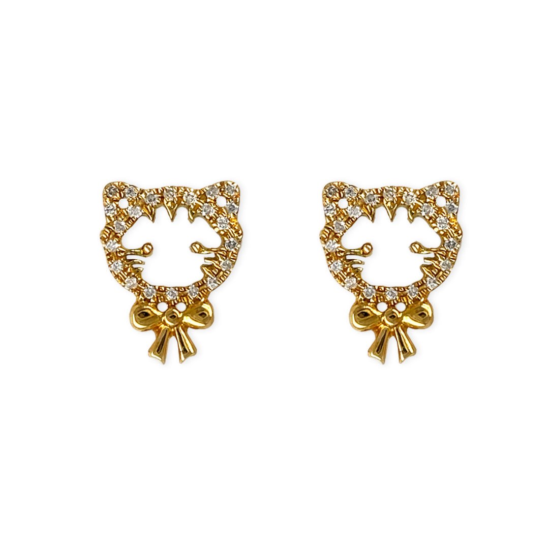 "Maya The Kitten" Earrings - Baby Fitaihi"Maya The Kitten" Earrings