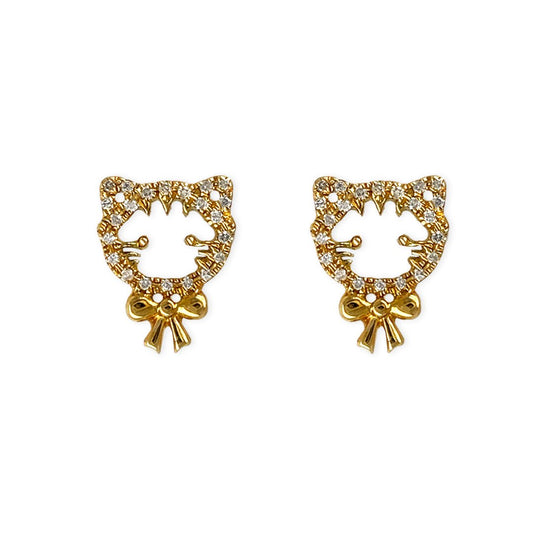 "Maya The Kitten" Earrings - Baby Fitaihi"Maya The Kitten" Earrings