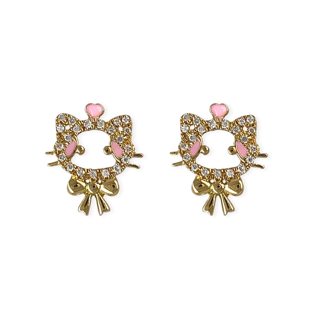 "Maya The Kitten" Earrings - Baby Fitaihi"Maya The Kitten" Earrings